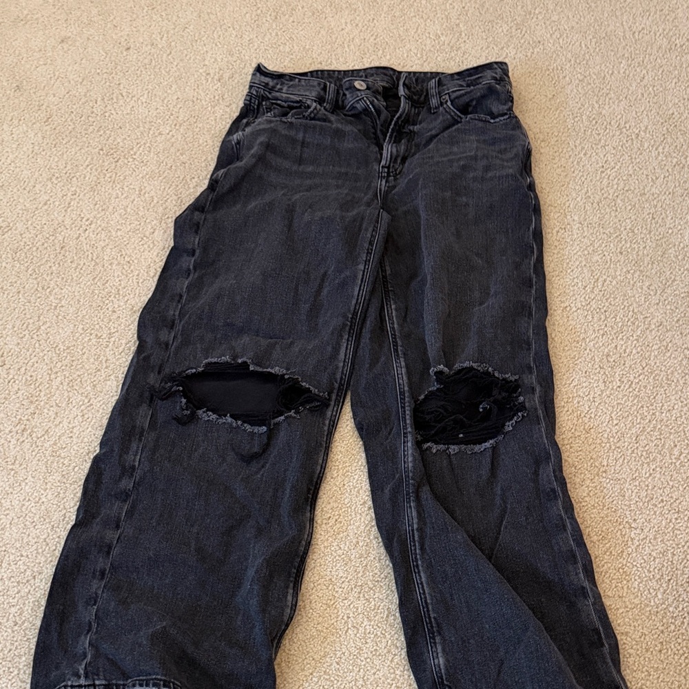 American Eagle Outfitters Black Flare Jeans